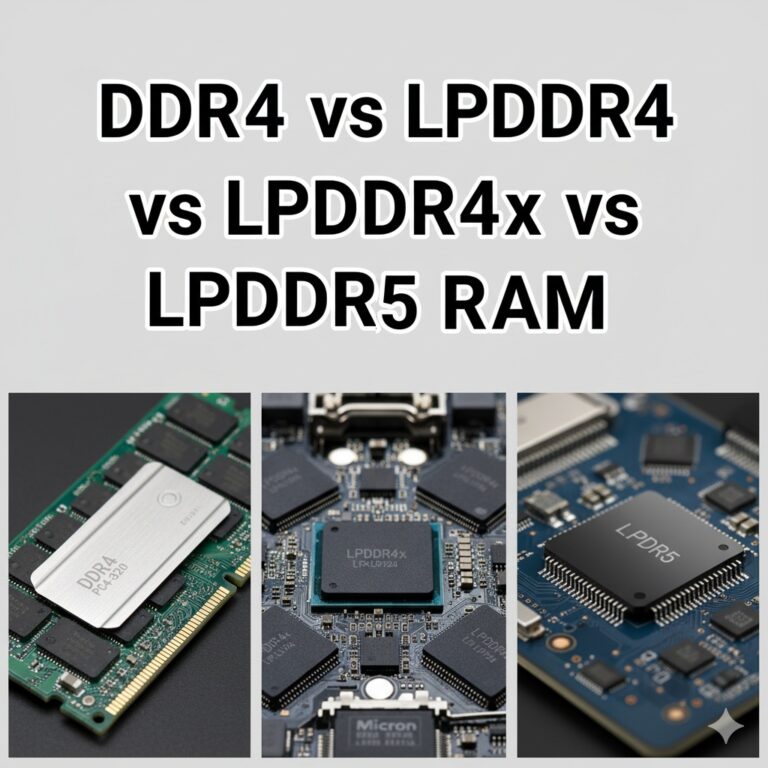 DDR4 vs LPDDR4 vs LPDDR4x vs LPDDR5 RAM