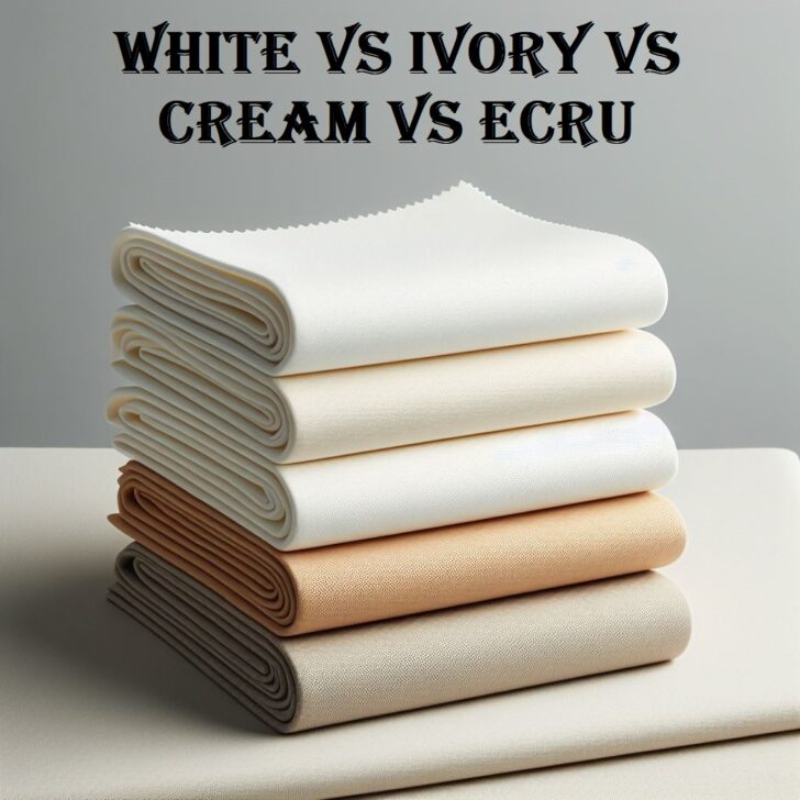 White vs Soft White vs Ivory vs Cream vs Ecru: Subtle Differences