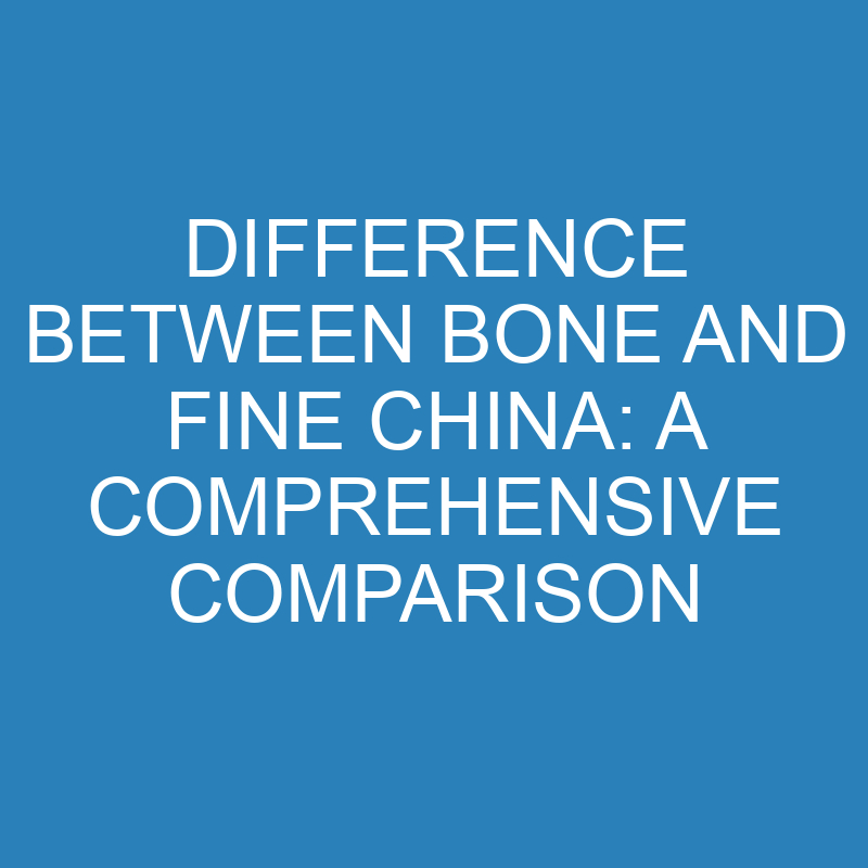 difference between bone and fine china a comprehensive comparison 13869 1