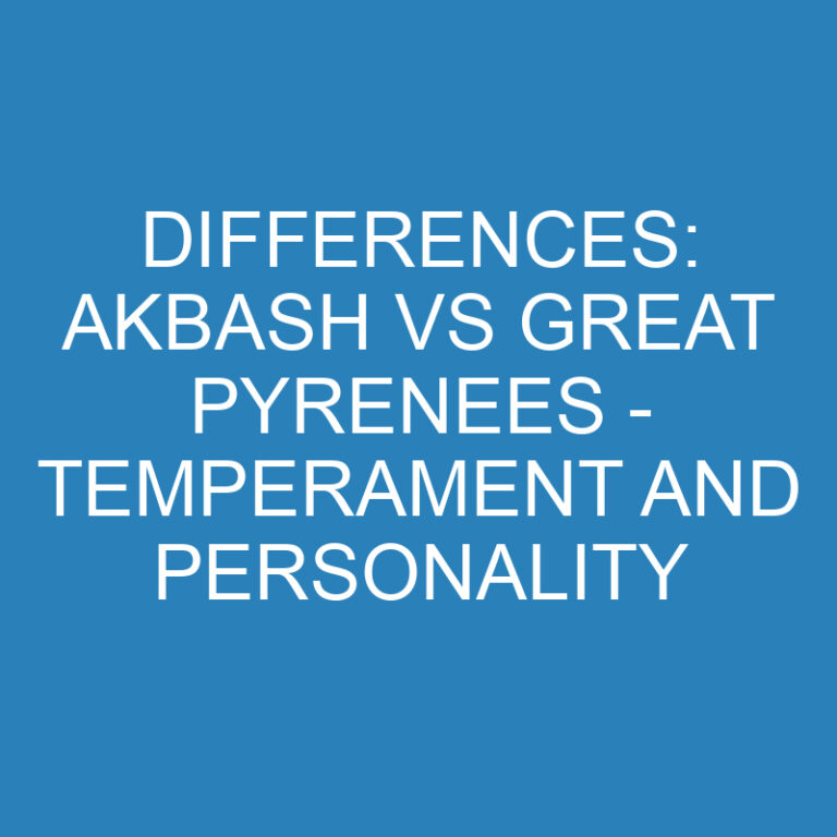 Differences: Akbash vs Great Pyrenees – Temperament and Personality