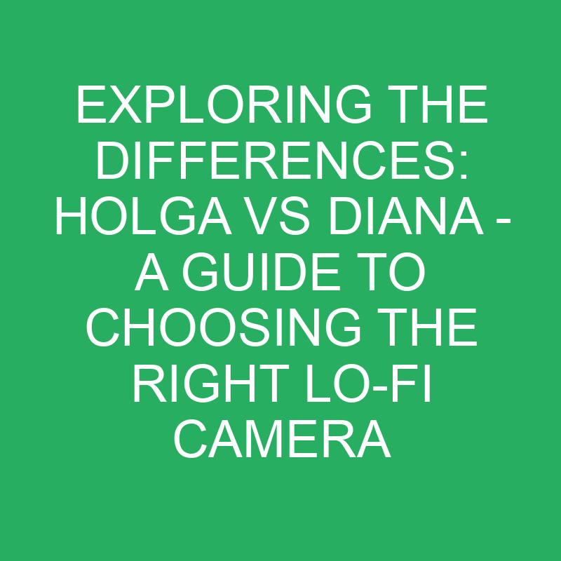 exploring the differences holga vs diana a guide to choosing the right lo fi camera 12342